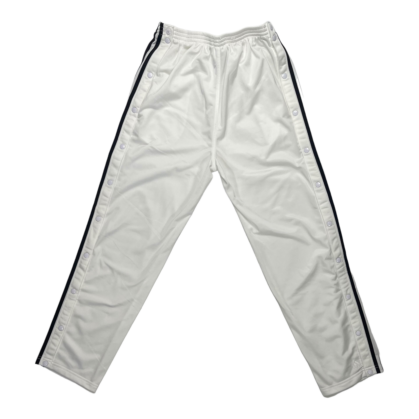 L Vintage Adidas tear-away pants in white – TGC